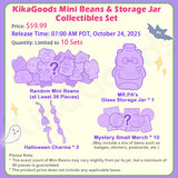 KikaGoods Mini Beans & Storage Jar Collectibles Set