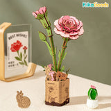 Rowood DIY Wooden Flower 3D Wooden Puzzle