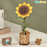 Rowood DIY Wooden Flower 3D Wooden Puzzle