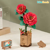 Rowood DIY Wooden Flower 3D Wooden Puzzle