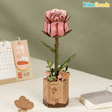 Rowood DIY Wooden Flower 3D Wooden Puzzle