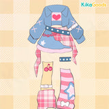 Electronic Pet Game World Series Denim 1/12 BJD Clothing Set