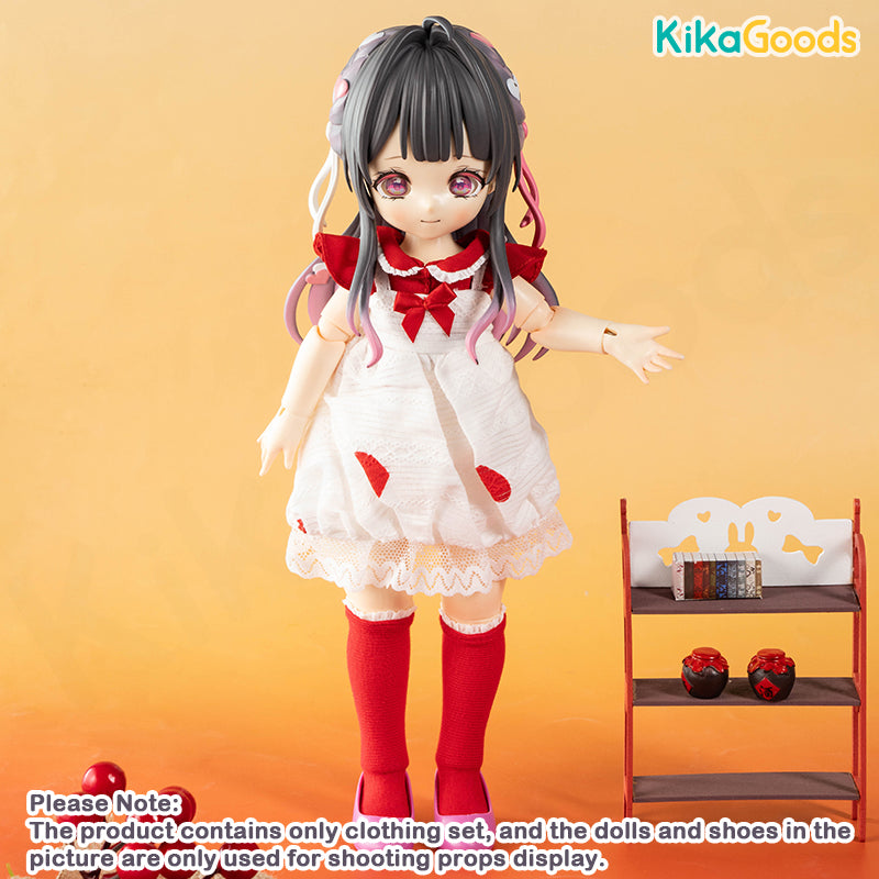 LuckyDoll Heart Princess Dress Series 1/6 Points BJD Clothing Set KIKAGoods LuckyDoll Heart Princess Dress Series 1/6 Points BJD Clothing Set KIKAGoods