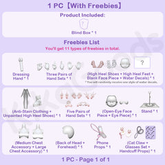 Forgotten City Series 1/8 Action Figure BJD Blind Box【Shipped in Sept./Oct. 2026】