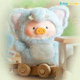 Lulu The Piggy Animal Party Puppet Show PVC Face Plush Keychain Blind Box