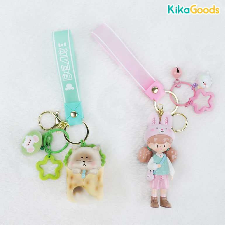 Kawaii Pastel Phone Charm Cute Keychain Animal Keychain Anime Keychain  Kawaii Animal Phone Charm Kawaii Gift -  Finland