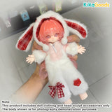 For Moon Series Berry Rabbit Pajamas 1/12 Clothing Set