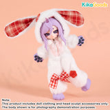 For Moon Series Berry Rabbit Pajamas 1/12 Clothing Set