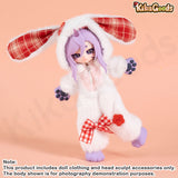 For Moon Series Berry Rabbit Pajamas 1/12 Clothing Set