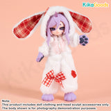 For Moon Series Berry Rabbit Pajamas 1/12 Clothing Set