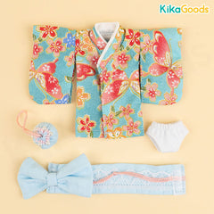 BJD Figure Clothes Kimono Suit 4PC Set