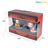 Pleasant Goat and Big Big Wolf X EMMA Grey and Red CP Limited Plush Figure Set