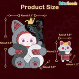 Pleasant Goat and Big Big Wolf X EMMA Grey and Red CP Limited Plush Figure Set