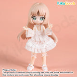 Sugar 100% Series White Pajamas 1/12 BJD Clothing Set
