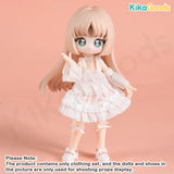 Sugar 100% Series White Pajamas 1/12 BJD Clothing Set