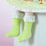 Polka Dot Lace 1/12 BJD Figure Socks Accessories