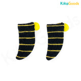 Stripes-with Pom-poms 1/12 BJD Figure Socks Accessories