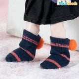 Stripes-with Pom-poms 1/12 BJD Figure Socks Accessories