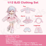 Daily Series Sweetheart Elixir 1/12 BJD Clothing Set【Shipped in Sept./Oct. 2025】