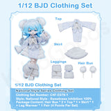 National Style Series Sweetness Inhibition 100% 1/12 BJD Clothing Set