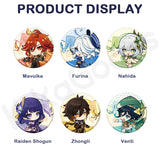 Teyvat Fashion Series Character Tinplate Badge【Shipped in Nov./Dec. 2025】