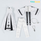 Lunar Lore Series White Pastor 1/8 BJD Clothing Set