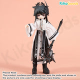 Lunar Lore Series White Pastor 1/8 BJD Clothing Set