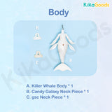 Bonbon Galaxy 1/12 BJD Mermaid Body - Killer Whale