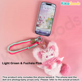 British Style Color-Blocked Woven Phone Strap