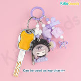 KikaGoods Handmade Cute Mini Bean Pendant Keychain