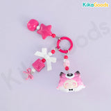 KikaGoods Handmade Cute Mini Bean Pendant Keychain