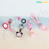 KikaGoods Handmade Cute Mini Bean Pendant Keychain