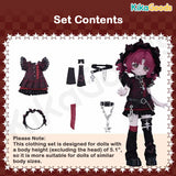 Daily Series Heartbeat Pattern 1/12 BJD Clothing Set