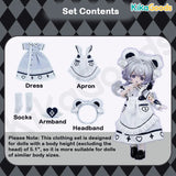 Daily Series Bear Cross Knot 1/12 BJD Clothing Set