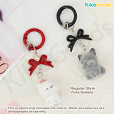 Flocked Milk Candy Dog Charm