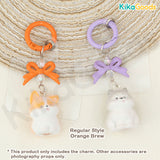 Flocked Milk Candy Dog Charm
