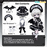 Fairy Tale Series Dark Feather Eternal Night 1/6 BJD Clothing Set【Shipped in Jun./Jul. 2026】