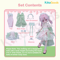 National Style Series Peach Oolong 1/8 BJD Clothing Set