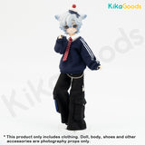 Vintage American School Uniform Series 1/8 BJD Clothing Set