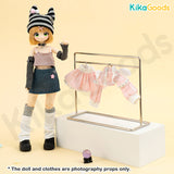 Mini Action Figure Clothing Rack & Hanger Set
