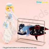 Mini Action Figure Clothing Rack & Hanger Set