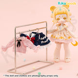 Mini Action Figure Clothing Rack & Hanger Set