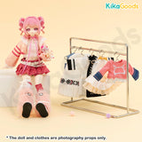 Mini Action Figure Clothing Rack & Hanger Set