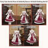 Fairy Tale Series Rose & Butterfly Dance 1/8 BJD Clothing Set
