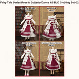 Fairy Tale Series Rose & Butterfly Dance 1/8 BJD Clothing Set