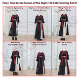 Fairy Tale Series Crown of the Night 1/8 BJD Clothing Set【Shipped in Nov./Dec. 2026】