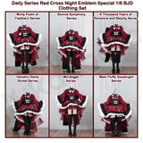 Daily Series Red Cross Night Emblem Special 1/6 BJD Clothing Set