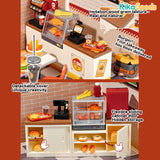 Rolife Super Creator DIY Miniature House - Happy Burger Shop