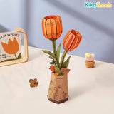 Rowood DIY Wooden Flower 3D Wooden Puzzle