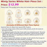 Minty Series White Hair Piece Set